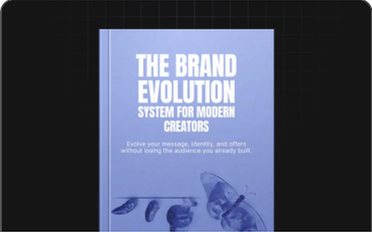 The Brand Evolution System for Modern Creators digital guide cover